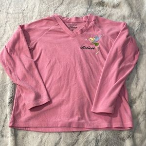 The Wonderful World of Disney pink Tinker-bell Pajama shirt